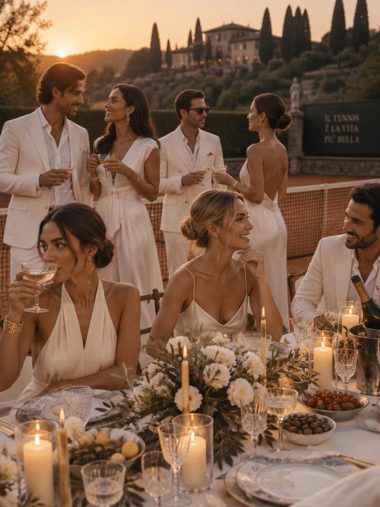 White Aperitivo & Candlelight on Court